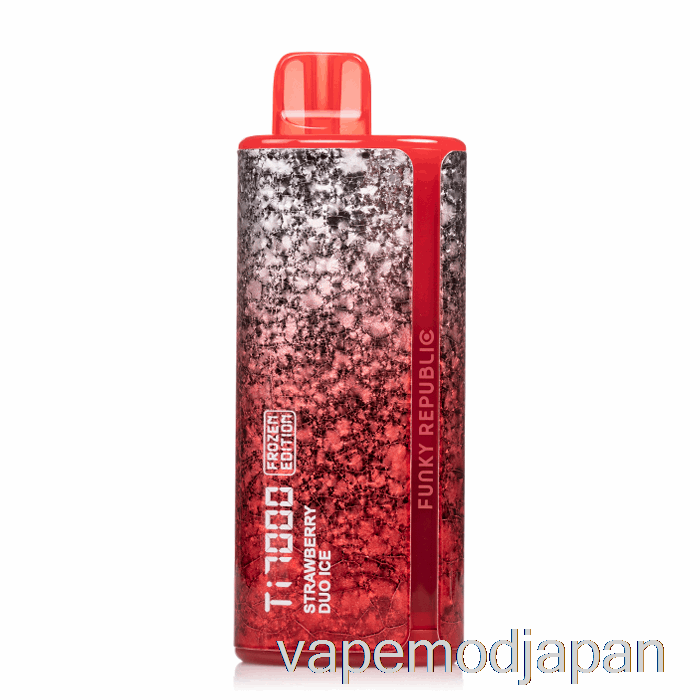 Vape Mod Funky Lands Ti7000 使い捨てストロベリーデュオアイス